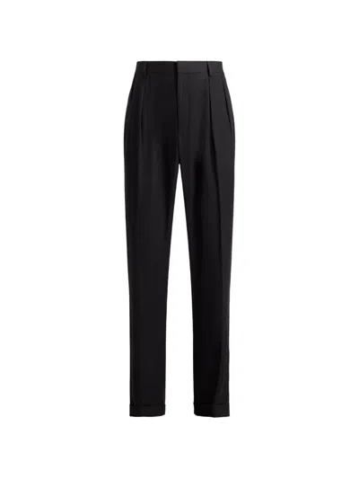 Ralph Lauren Pleated Trousers In Black