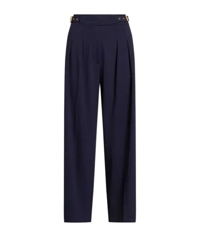 Polo Ralph Lauren Pleated Trousers In Black