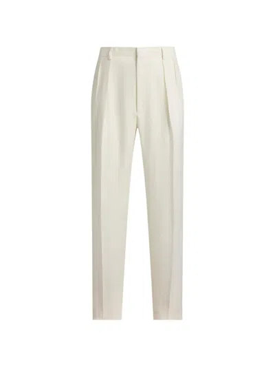 Ralph Lauren Pleated Trousers In White