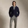 Polo Ralph Lauren Pleated Wool Flannel Trouser In Light Grey