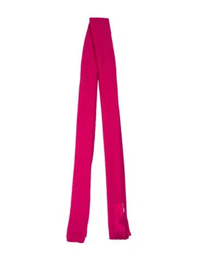 Pre-owned Ralph Lauren Plume Unie Cashmere Scarf In Pink