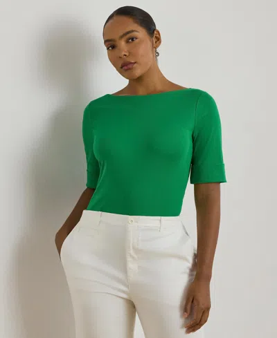 Ralph Lauren Plus Size Boat Neck T-shirt