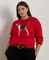 Ralph Lauren Intarsia-knit Foxhound Cotton Sweater
