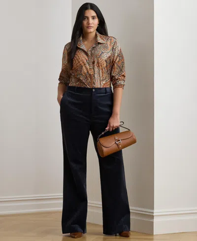 Ralph Lauren Plus Size Paisley Shirt In Multi