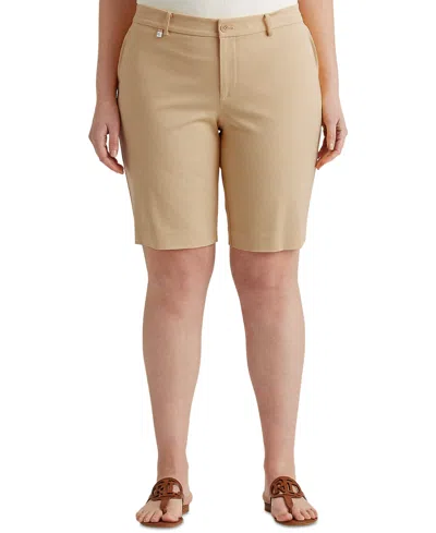Ralph Lauren Stretch Cotton Short In Birch Tan