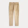 Ralph Lauren Plush Velour Pajama Pant In Nude