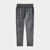 Ralph Lauren Plush Velour Pajama Pant In Gray