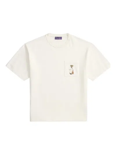 Ralph Lauren Relaxed Fit Polo Bear T-shirt In Deckwash White