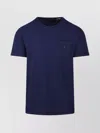 Ralph Lauren Pocket Crew Neck Short Sleeve T-shirt In Blue