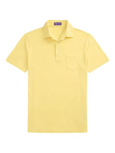 Ralph Lauren Logo-embroidered Short-sleeve Polo Shirt In Yellow