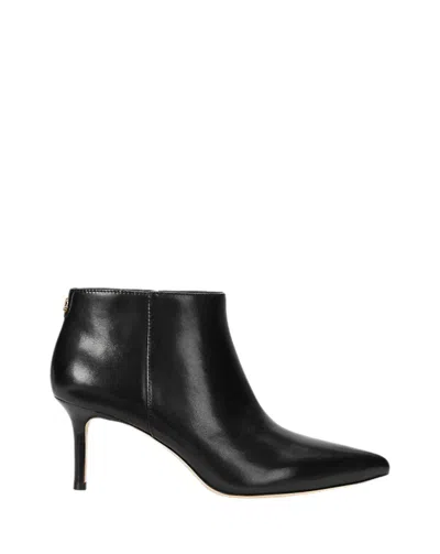 Ralph Lauren Pointed Toe Ankle Boot With Stiletto Heel In Black