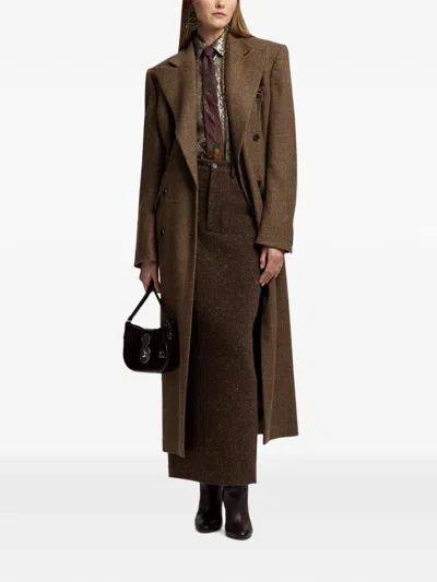 Ralph Lauren Pointed-tip Tie In Brown