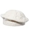 Ralph Lauren Pointelle Beret In White