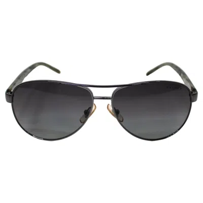 Pre-owned Ralph Lauren Polarized Aviator Sunglasses In Black