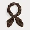 Ralph Lauren Polka-dot Cashmere-silk Neckerchief In Multi