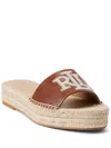 Ralph Lauren Polly Embroidered Platform Espadrilles