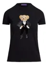 Ralph Lauren Polo Bear-appliqué T-shirt In Black