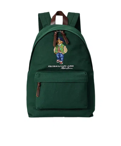 Polo Ralph Lauren Polo Bear Backpack In Green