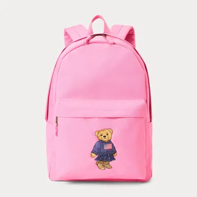 Ralph Lauren Kids' Polo Bear Backpack In Baja Pink