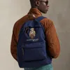 Ralph Lauren Polo Bear Canvas Backpack In Blue