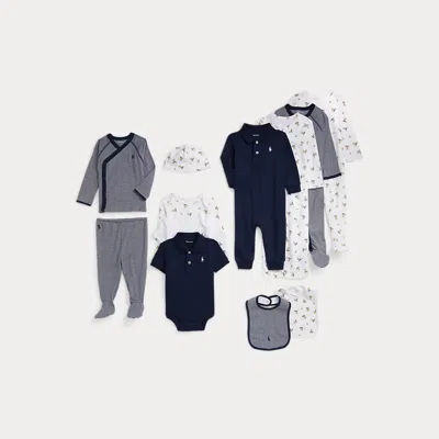 Ralph Lauren Babies'  Polo Bear Cotton 12-piece Gift Set In Multi