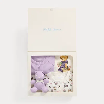 Polo Ralph Lauren Babies' Polo Bear Cotton 5-piece Gift Set In Girl Bear
