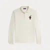Ralph Lauren Polo Bear Cotton-cashmere Polo Shirt In White