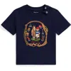 Ralph Lauren Polo Bear Cotton Jersey Tee In Blue
