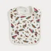 Ralph Lauren Polo Bear Cotton Interlock Bib In Multi