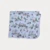 Ralph Lauren Polo Bear Cotton Interlock Blanket In Multi