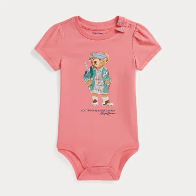 Ralph Lauren Babies'  Polo Bear Cotton Jersey Bodysuit