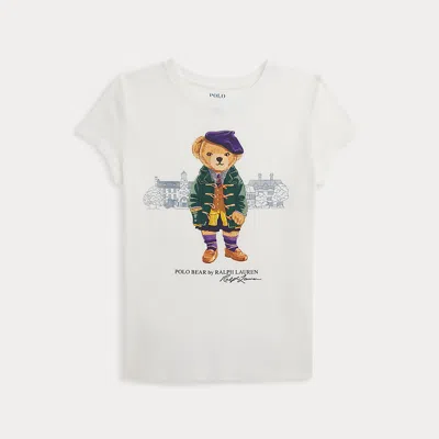 Ralph Lauren Kids' Polo Bear Cotton Jersey T-shirt In Gray