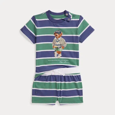 Ralph Lauren Babies'  Polo Bear Cotton Jersey Tee & Short Set