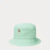 Polo Ralph Lauren Kids' Polo Bear Cotton Twill Bucket Hat In Green