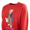 RALPH LAUREN RALPH LAUREN POLO BEAR CREWNECK SWEATSHIRT RED