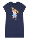 Polo Ralph Lauren Polo Bear Cotton Jersey T-shirt Dress In Blue