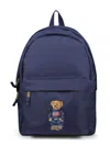 Polo Ralph Lauren Polo Bear-embroidered Backpack In Black