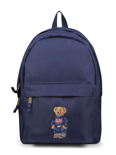 Polo Ralph Lauren Kids' Polo Bear-embroidered Backpack In Black