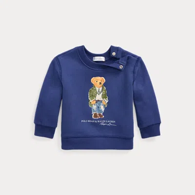 Ralph Lauren Kids' Polo Bear Fleece Pullover In Blue