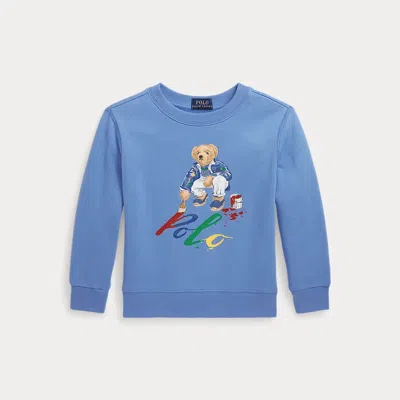 Ralph Lauren Kids' Polo Bear Fleece Pullover In Blue