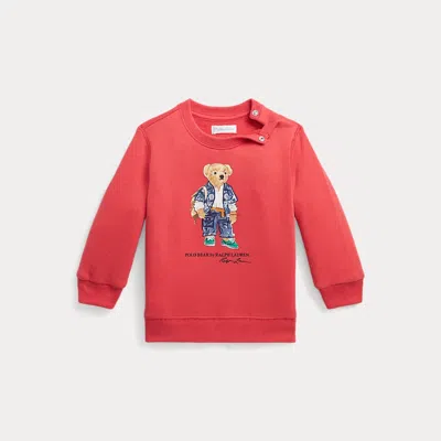 Ralph Lauren Kids' Polo Bear Fleece Pullover In Red