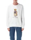 Ralph Lauren White Cotton Blend Sweatshirt In White