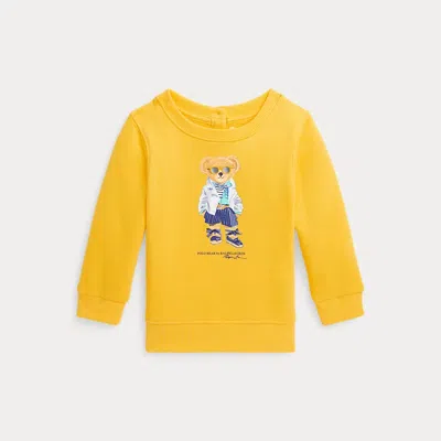 Ralph Lauren Kids' Polo Bear Fleece Pullover In Yellow