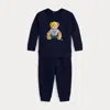 Ralph Lauren Magic Fleece Sweatshirt & Joggers Set In Blue