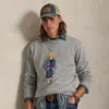 Ralph Lauren Polo Bear Fleece Sweatshirt In Gray
