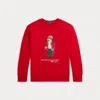 Ralph Lauren Kids' Polo Bear Fleece Sweatshirt In Red