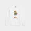 Ralph Lauren Kids' Polo Bear Fleece Sweatshirt In White