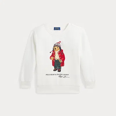 Polo Ralph Lauren Kids' Polo Bear Fleece Sweatshirt In White