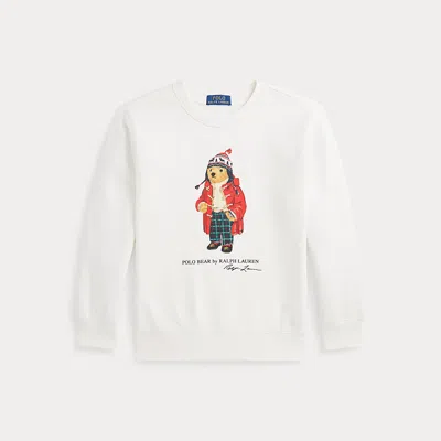 Polo Ralph Lauren Kids' Polo Bear Fleece Sweatshirt In White