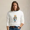 Polo Ralph Lauren White Cotton Blend Sweatshirt In White Explorer Bear